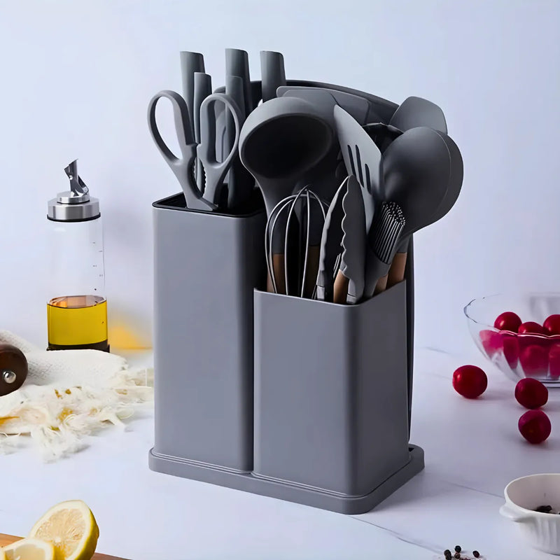 Kit Utensílios de Cozinha Jogo Completo 19 Peças