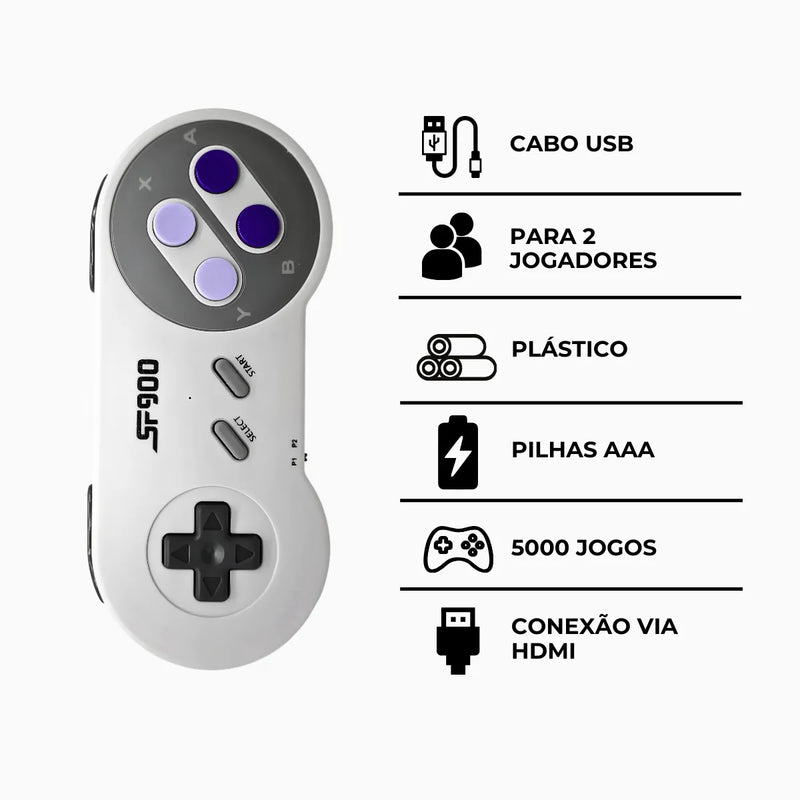 Mini Console Retro SF900 Gamestick Clássico HD SMEMCR0001