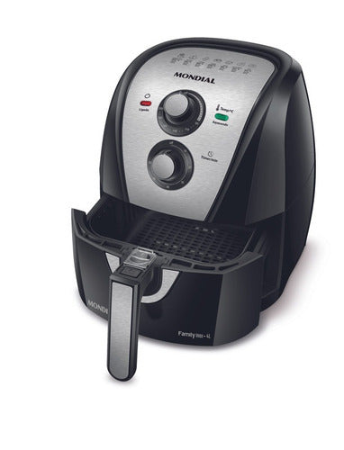 Air fryer Mondial Family Inox AFN-40 de 4L cor black/inox