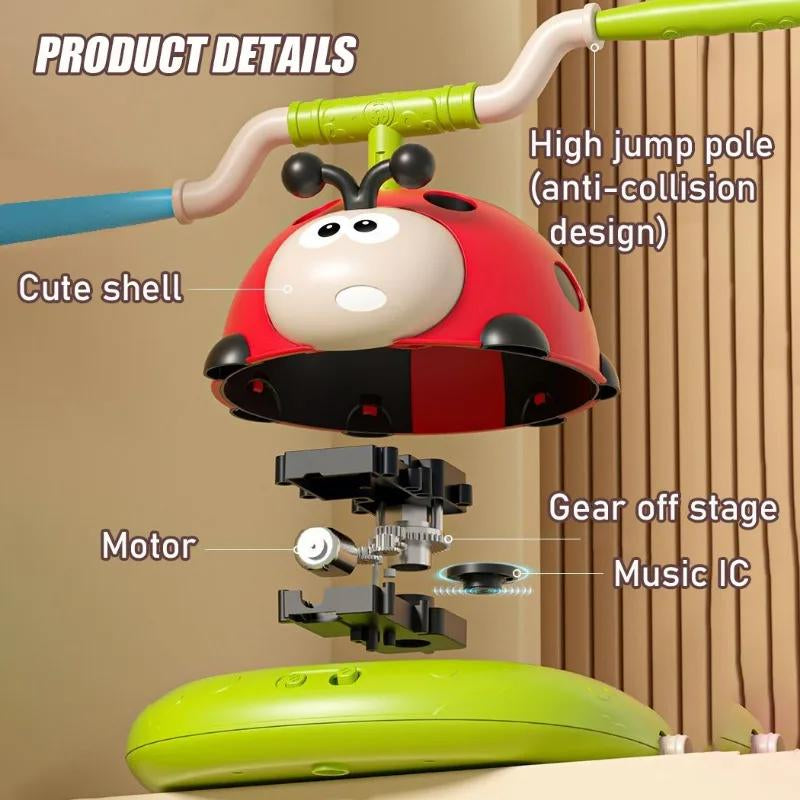 3 in 1 Sport Entertainment Game Toy with Remote Control, Musical Jump, Toss Circle Game Toys, Stomping Launcher for Kids, Indoor and Outdoor Sport Toys for Kids Ages 3+, Birthday Gifts