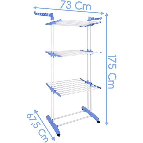 Varal Torre 3 Andares Inox Retrátil Queima de Estoque